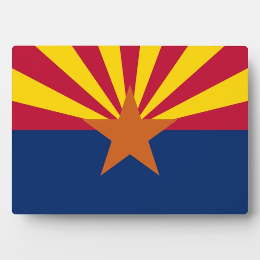 Plaque Photo Drapeau d'État de l'Arizona (Devant)