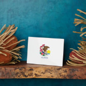 Plaque Photo Drapeau d'État de l'Illinois (Côté)