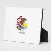 Plaque Photo Drapeau d'État de l'Illinois (Côté)