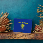 Plaque Photo Drapeau d'État de l'Oregon (Côté)