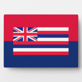 Plaque Photo Drapeau d'État d'Hawaii (Devant)