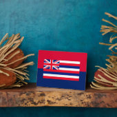 Plaque Photo Drapeau d'État d'Hawaii (Côté)