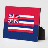 Plaque Photo Drapeau d'État d'Hawaii (Côté)