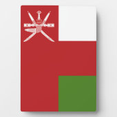 Plaque Photo Drapeau d'Oman (Devant)