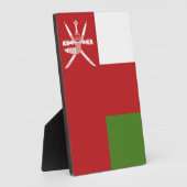 Plaque Photo Drapeau d'Oman (Côté)