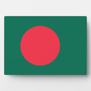 Plaque Photo Drapeau du Bangladesh ; Bangladesh ;