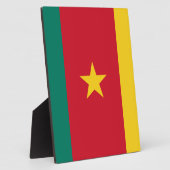 Plaque Photo Drapeau du Cameroun (Côté)