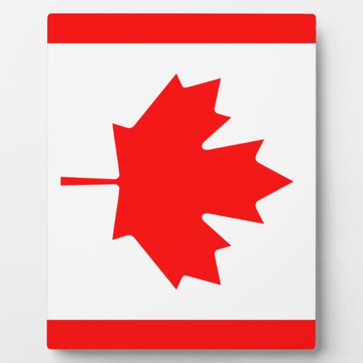 Plaque Photo Drapeau du Canada (Devant)