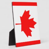 Plaque Photo Drapeau du Canada (Côté)