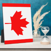 Plaque Photo Drapeau du Canada (Côté)