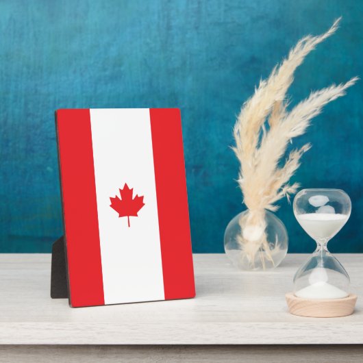 Plaque Photo Drapeau du Canada (Côté)