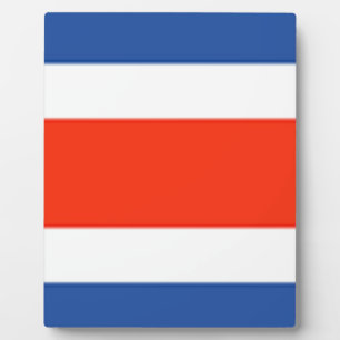 Plaque Photo Drapeau du Costa Rica