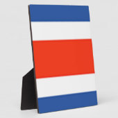 Plaque Photo Drapeau du Costa Rica (Côté)
