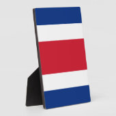 Plaque Photo Drapeau du Costa Rica (Côté)