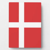Plaque Photo Drapeau du Danemark (Devant)