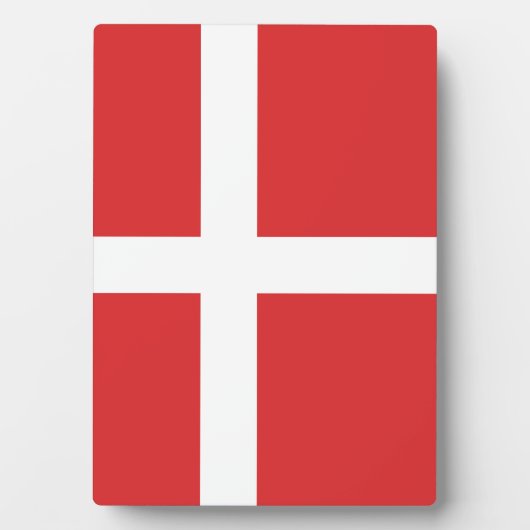 Plaque Photo Drapeau du Danemark (Devant)