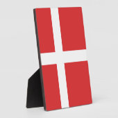 Plaque Photo Drapeau du Danemark (Côté)