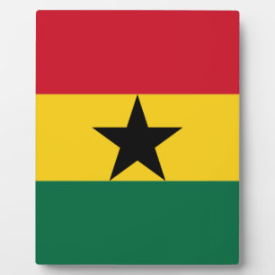 Plaque Photo Drapeau du Ghana