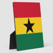 Plaque Photo Drapeau du Ghana (Côté)