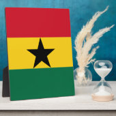 Plaque Photo Drapeau du Ghana (Côté)