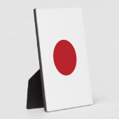 Plaque Photo Drapeau du Japon (Côté)