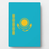 Plaque Photo Drapeau du Kazakhstan (Devant)