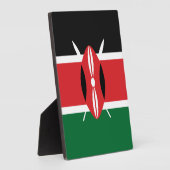 Plaque Photo Drapeau du Kenya (Côté)