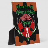 Plaque Photo Drapeau du Kenya - Hakuna Matata Patriotic (Côté)