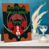 Plaque Photo Drapeau du Kenya - Hakuna Matata Patriotic (Côté)
