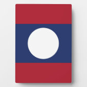 Plaque Photo Drapeau du Laos (Devant)
