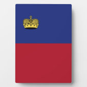 Plaque Photo Drapeau du Liechtenstein (Devant)