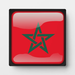 Plaque Photo Drapeau du Maroc