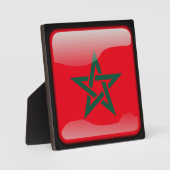 Plaque Photo Drapeau du Maroc (Recto)