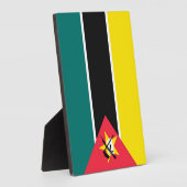 Plaque Photo Drapeau du Mozambique (Côté)