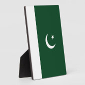 Plaque Photo Drapeau du Pakistan (Côté)