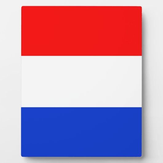 Plaque Photo Drapeau du Pays-Bas (Devant)