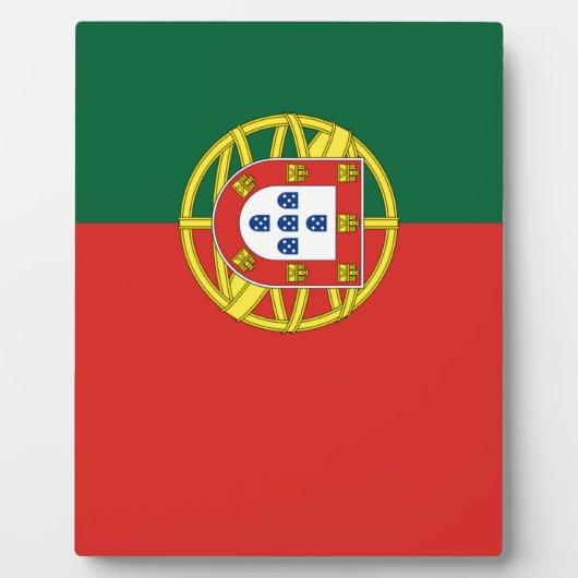 Plaque Photo Drapeau du Portugal (Devant)