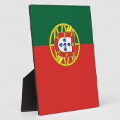 Plaque Photo Drapeau du Portugal (Côté)