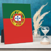 Plaque Photo Drapeau du Portugal (Côté)