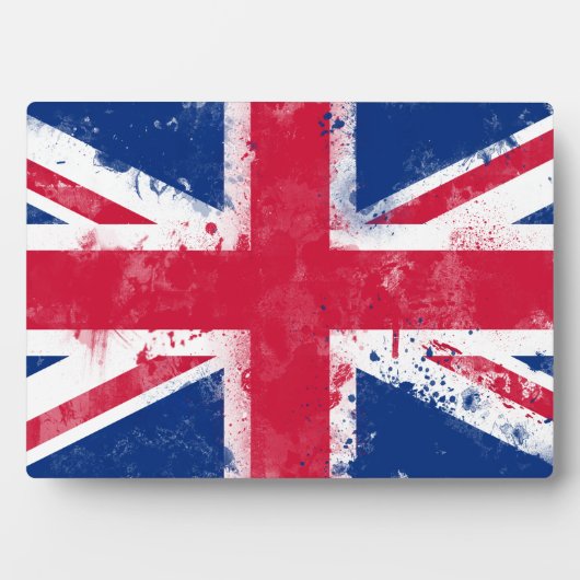 Plaque Photo Drapeau du Royaume-Uni ou de l'Union Jack (Devant)