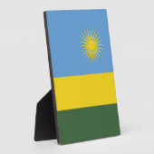 Plaque Photo Drapeau du Rwanda (Côté)