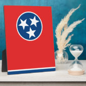 Plaque Photo Drapeau du Tennessee (Côté)