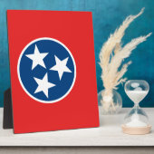 Plaque Photo Drapeau du Tennessee (Côté)