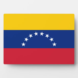 Plaque Photo Drapeau du Venezuela
