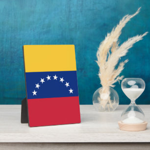 Plaque Photo Drapeau du Venezuela
