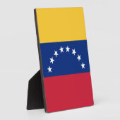 Plaque Photo Drapeau du Venezuela (Côté)
