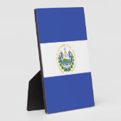 Plaque Photo Drapeau El Salvador (Côté)