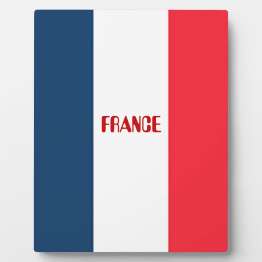 Plaque Photo Drapeau français (Devant)