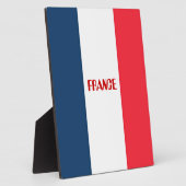 Plaque Photo Drapeau français (Côté)