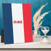 Plaque Photo Drapeau français (Côté)